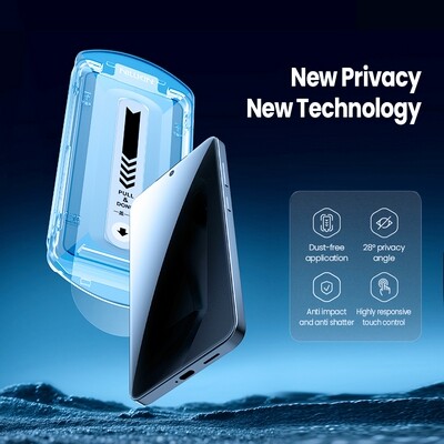 Защитное стекло Антишпион Nillkin Guardian Full Coverage Privacy Tempered Glass  для Samsung Galaxy S25 Plus(9)