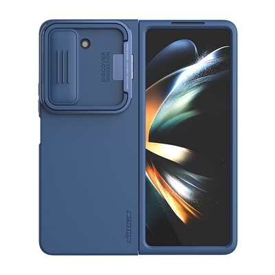Силиконовая накладка Nillkin CamShield Silky Silicone Case Синяя для Samsung Galaxy Z Fold 5(3)