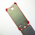 Кожаный чехол Armor Case Red для Alcatel One Touch Idol Mini 6012X(#2)