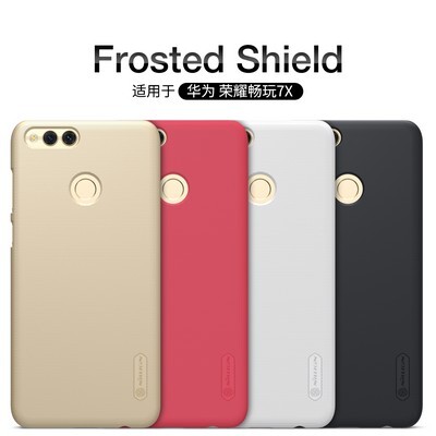 Пластиковый чехол с пленкой Nillkin Super Frosted Shield Gold для Huawei Honor 7X(4)