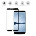 Противоударное защитное стекло с полным клеем Full Glue Screen Cover 0.3mm черное для Meizu 15 Plus(#2)