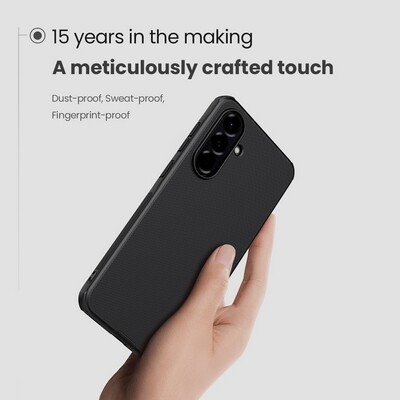 Пластиковый чехол Nillkin Super Frosted Shield Pro Черный для Samsung Galaxy A56(5)