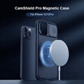 Чехол-накладка с пластиной Magsafe Nillkin CamShield Pro Magnetic Черная для Apple iPhone 12 Pro Max(#9)