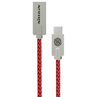 Усиленный армированный USB Type-C кабель  Nillkin Chic Cable Red 1m(1)