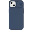 Силиконовая накладка Nillkin CamShield Silky Silicone Case Синяя для Apple iPhone 13(#1)