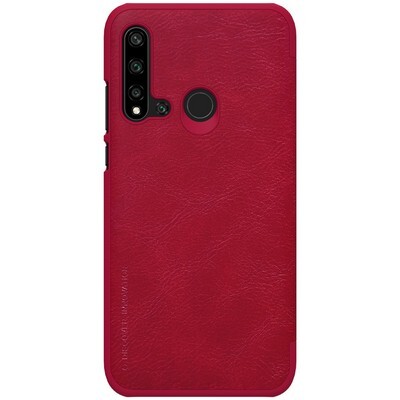 Кожаный чехол Nillkin Qin Leather Case Красный для Huawei P20 Lite 2019 (Nova 5i)(2)