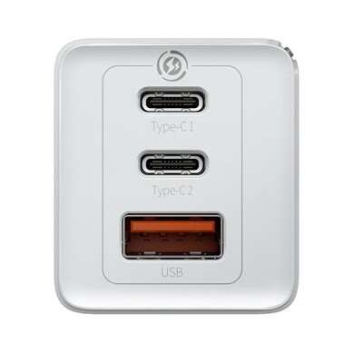 Сетевое зарядное Baseus GaN2 Pro Quick Charger 2C+U 65W (CCGAN2P-B02) EU белое(3)