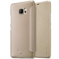Полиуретановый чехол книга Nillkin Sparkle Leather Case Gold для HTC U Ultra(#3)
