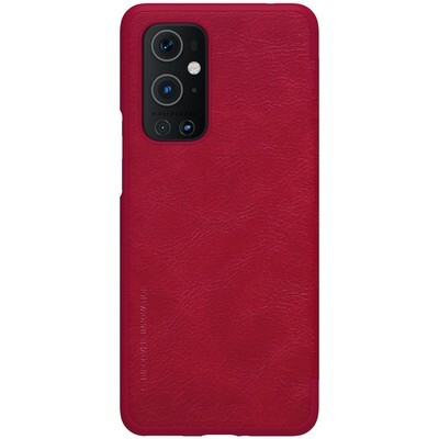Кожаный чехол Nillkin Qin Leather Case Красный для OnePlus 9 Pro(2)