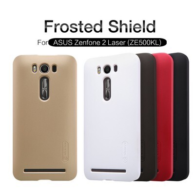 Пластиковый чехол с пленкой Nillkin Super Frosted Shield Gold для Asus Zenfone 2 Laser ZE500KL(4)