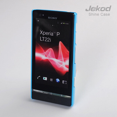 Пластиковый чехол накладка Jekod Blue для Sony Xperia P LT22i(2)