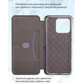 Чехол-книга на основе из силикона Book Case чёрный для Xiaomi Redmi 10C(#3)