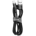 Кабель Baseus Cafule (CALKLF-BG1) USB/Lightning 1m (Grey/Black)(#2)