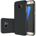Пластиковый чехол Nillkin Synthetic Fiber Черный (Black) для Samsung G935F Galaxy S7 Edge(#3)