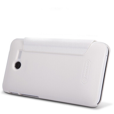 Полиуретановый чехол Nillkin Sparkle Leather Case White для Asus ZenFone 4 (2014)(1)