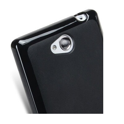 Силиконовый чехол Melkco Poly Jacket TPU Case Black для Sony Xperia C S39h(4)