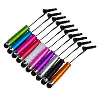 Емкостный стилус для телефона и планшета с креплением в разъем для наушников (1шт)