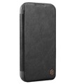 Кожаный чехол Nillkin Qin Prop Leather Case Черный для Apple iPhone 16(#1)