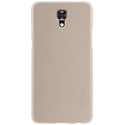 Пластиковый чехол с пленкой Nillkin Super Frosted Shield Gold для LG X View [K500DS] \ X Screen(1)