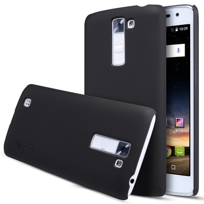 Пластиковый чехол с пленкой Nillkin Super Frosted Shield Black для LG K7(X210DS)(3)
