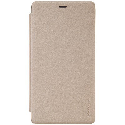 Полиуретановый чехол Nillkin Sparkle Leather Case Gold для Xiaomi Redmi Note 3/Redmi Note 3 Pro(1)