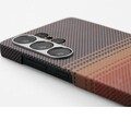 Чехол накладка PITAKA Moonrise Tactile Woven case 600D Magsafe (Sunset) для Samsung Galaxy S25 Ultra(#6)