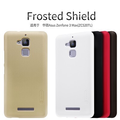Пластиковый чехол с пленкой Nillkin Super Frosted Shield Gold для Asus ZenFone 3 Max ZC520TL(4)