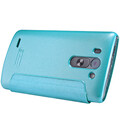 Полиуретановый чехол Nillkin Sparkle Leather Case Blue  для LG Optimus G3s D724(#3)
