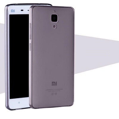 Силиконовый бампер Becolor TPU Case 0.5mm Grey для Xiaomi MI4(1)