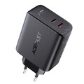 Зарядное устройство Acefast A9 GaN PD40W (2xUSB-C) черное(#1)