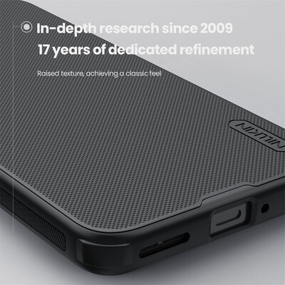 Пластиковый чехол с пластиной Magsafe Nillkin Super Frosted Shield Pro Magnetic Case черный для OnePlus 15R(5)