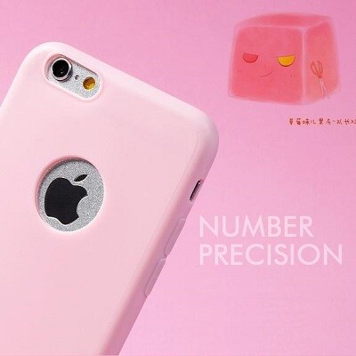 Силиконовый бампер Remax Jelly TPU Case Pink Mate для Apple iPhone 6/6s(2)
