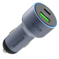 Автомобильное зарядное устройство MOMAX UC16E 67W USB-C / Type-C + USB Dual Ports