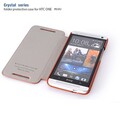 Кожаный чехол HOCO Crystal Series Brown для HTC One M7(#2)