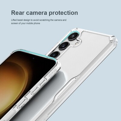 Силиконовый чехол Nillkin Nature TPU Pro Case Прозрачный для Samsung Galaxy S24(6)