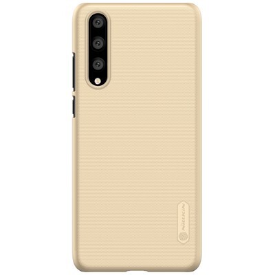Пластиковый чехол с пленкой Nillkin Super Frosted Shield Золотой для Huawei P20 Pro(1)