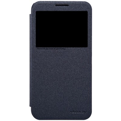 Полиуретановый чехол Nillkin Sparkle Leather Case Black для TCL 3N (M2M)(1)
