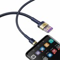 Кабель USB-C Baseus Cafule HW Quick Charging Data Сable USB For Type-C, 1m, (CATKLF-PG1) серый/ черный(#6)