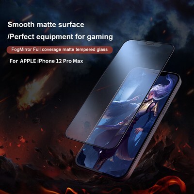 Матовое защитное стекло Nillkin FogMirror Tempered Glass  для Apple iPhone 12 Pro Max(10)