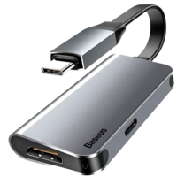 Переходник Baseus Little box USB-C/HDMI+USB-C CAHUB-E0G