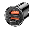 Автомобильное зарядное устройство Baseus Circular Plastic Car Charger 2 USB 30W (CCALL-YD01) черный(#5)