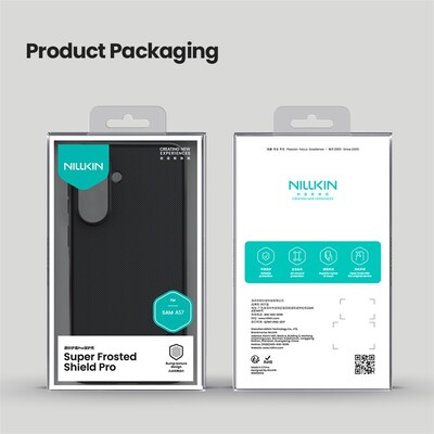 Пластиковый чехол с пластиной Magsafe Nillkin Super Frosted Shield Pro Magnetic Case черный для Samsung Galaxy A57(9)