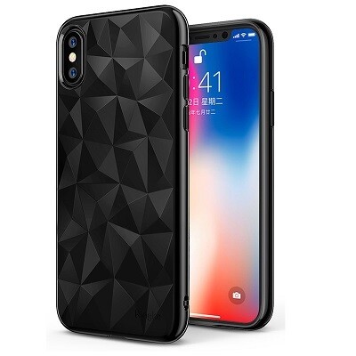 Защитный чехол бампер Ringke Air Prism Series Ink Black для Apple iPhone Xs(1)
