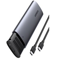 Внешний бокс для SSD M.2 Ugreen CM400 (10902), USB Type-C, 10GB