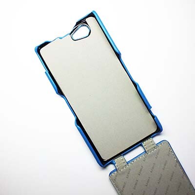 Кожаный чехол Armor Case Blue для Sony Xperia Z1 mini/Compact(2)