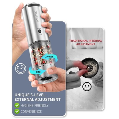Электрические мельницы для соли и перца Circle Joy Nova Electric Grinder Set (CJ-EG11)(7)