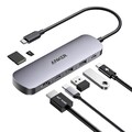 USB-хаб Anker Nano USB-C Hub 7-in-1 4K HDMI A83D2 серый(#1)