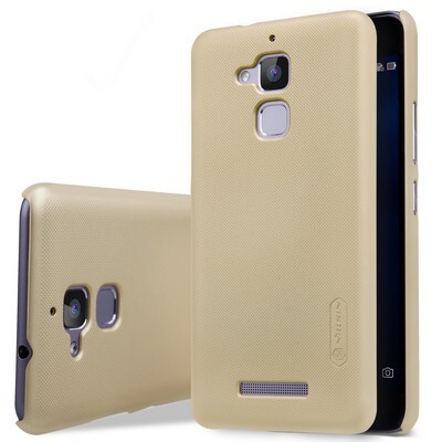 Пластиковый чехол с пленкой Nillkin Super Frosted Shield Gold для Asus ZenFone 3 Max ZC520TL(3)