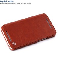 Кожаный чехол HOCO Crystal Series Brown для HTC One M7