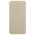 Полиуретановый чехол книга Nillkin Sparkle Leather Case Золотой для Huawei Honor 10(#1)
